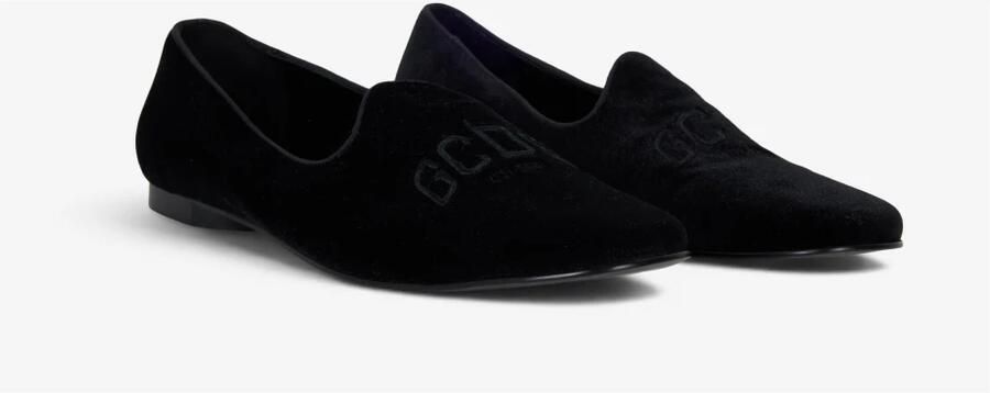 GCDS Fluwelen mocassin met logo - Foto 5
