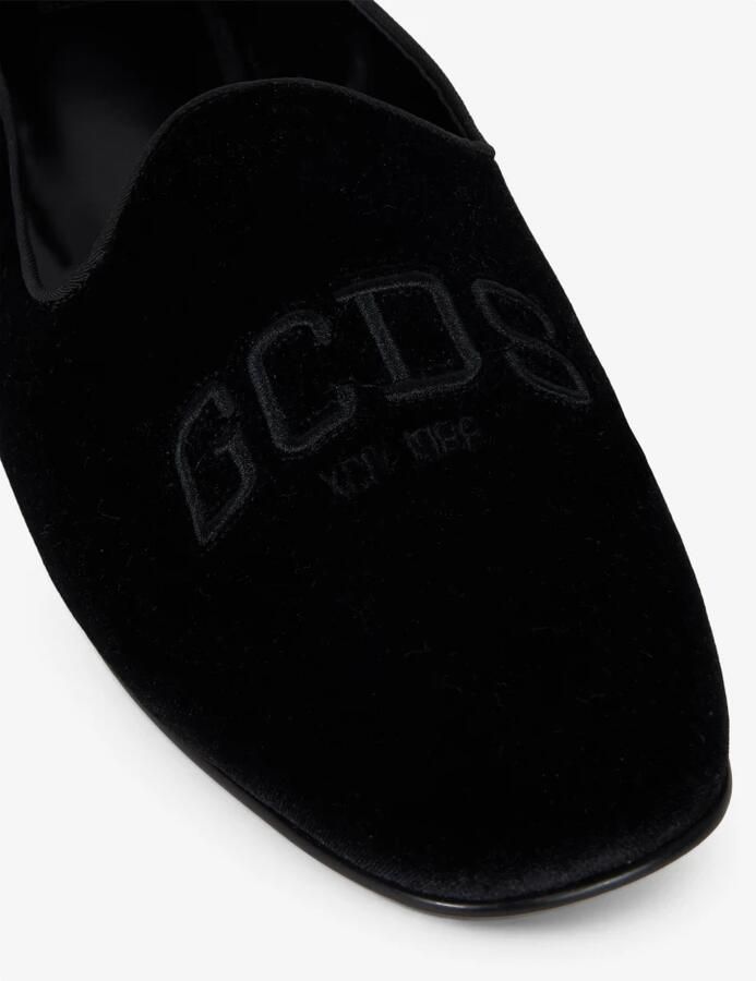 GCDS Fluwelen mocassin met logo - Foto 2