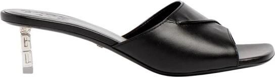 GCDS Leren Logo Ketting Sandalen