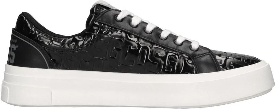 Gcds Zwarte Monogram Sneaker met Logo Detail Black Heren