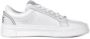 Gcds Witte leren sneaker met grijs inzetstuk White - Thumbnail 5