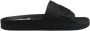 Gcds Logo Chain Sliders Zwarte Rubberen Sandalen - Thumbnail 1