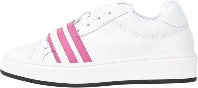 Gcds Moderne Roze Sneakers met Witte Details