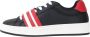 Gcds Moderne zwarte sneakers met rode en witte details - Thumbnail 1