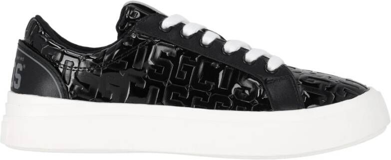 Gcds Zwarte Monogram Sneaker met Logo Detail Black