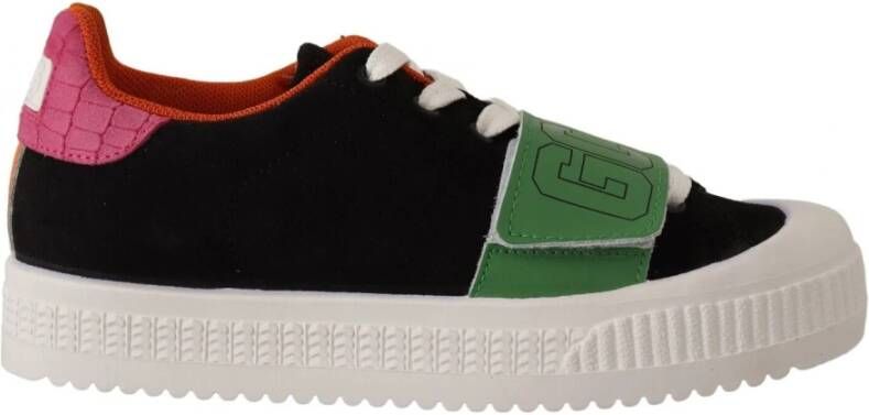 Gcds Multicolor Suede Low Top Lace Up Women Sneakers Shoes Meerkleurig Dames - Foto 2