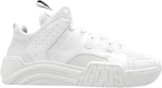 Gcds Logo Mesh Sneakers Witte Rubberen Zool White Dames