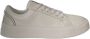 Gcds Witte leren sneaker met grijs inzetstuk White - Thumbnail 1