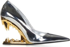Gcds Zilveren Schoenen met Hak Grijs Dames
