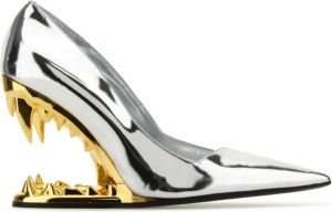 Gcds Zilveren spiegel pumps met 11 cm hak Grijs Dames