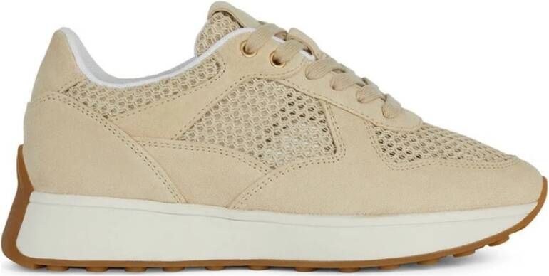 Geox Beige Sneakers voor Vrouwen Beige Dames