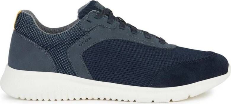 Geox Blauwe Monreale Sneakers voor Mannen Blue Heren