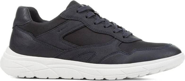 Geox Blauwe Portello Sneakers voor Mannen Blue Heren