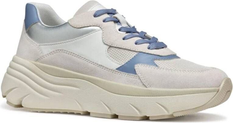 Geox Blauwe Vrijetijdssneakers voor Vrouwen