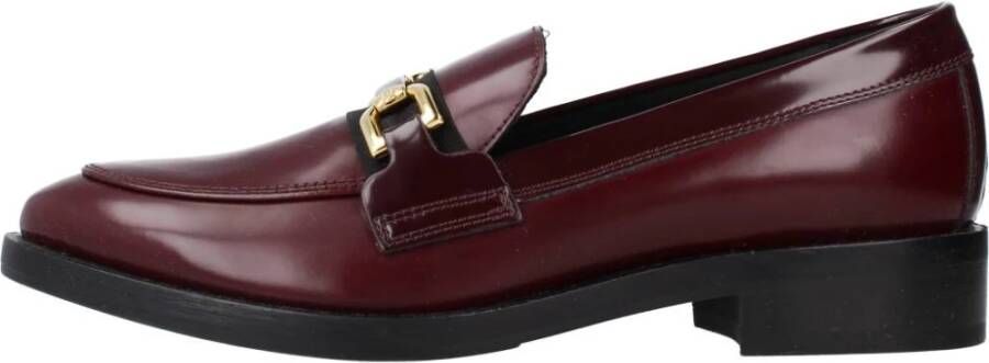 Geox Brogue Loafers voor Vrouwen Red Dames