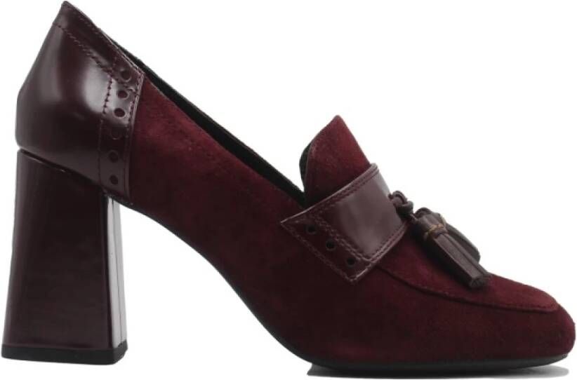Geox Burgundy Sneakers voor Moderne Vrouw Brown Dames