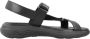 Geox Comfortabele platte sandalen voor vrouwen Black Dames - Thumbnail 2