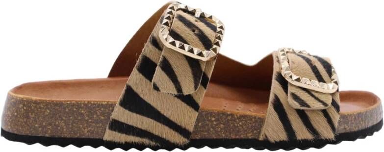Geox Comfortabele zomerslippers voor vrouwen Beige Dames