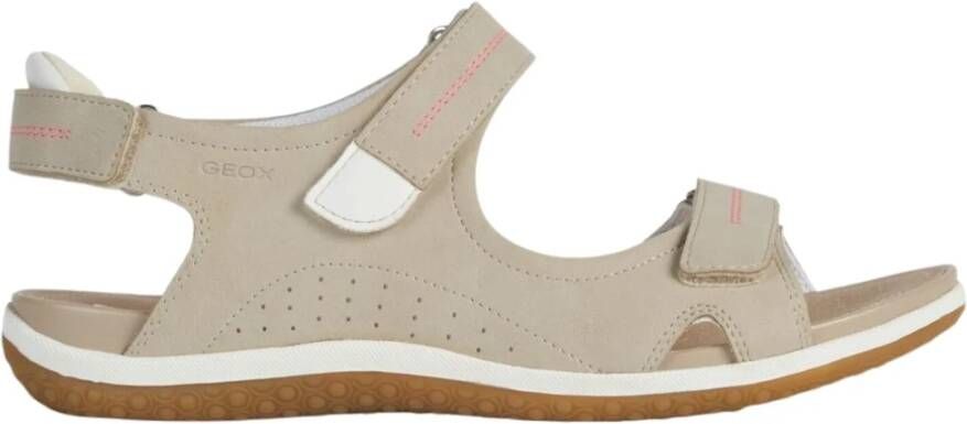 Geox Sandalen in taupe in glanzende look model 'VEGA' - Foto 4