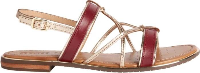 Geox Flat Sandals Beige Dames