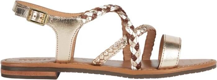 Geox Flat Sandals Geel Dames