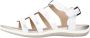 GEOX D72R6A Platte sandalenDames Sandalen Wit beige - Thumbnail 2