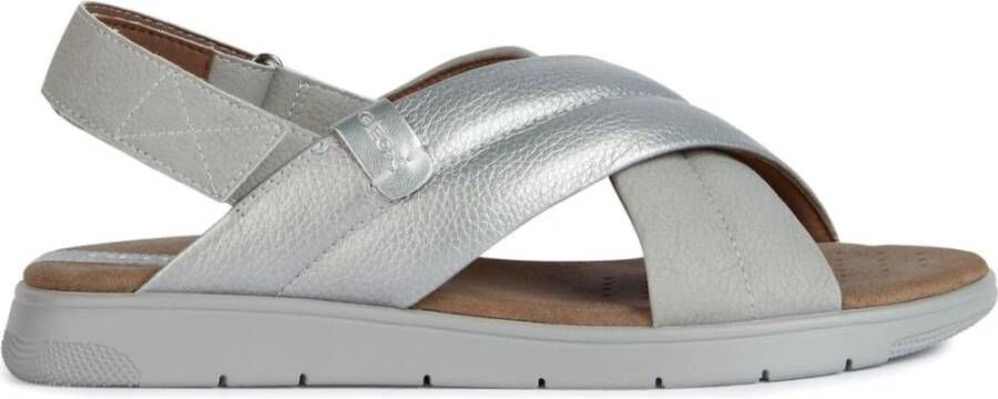 Geox Flat Sandals Grijs Dames