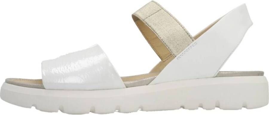 Geox Flat Sandals White Dames