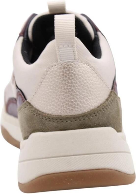 GEOX BERINIKE ABX DAMES Sneakers BEIGE ROOD - Foto 3