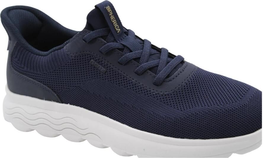 Geox Blauwe Casual Textiel Sneakers met 3cm Rubberen Zool - Foto 6
