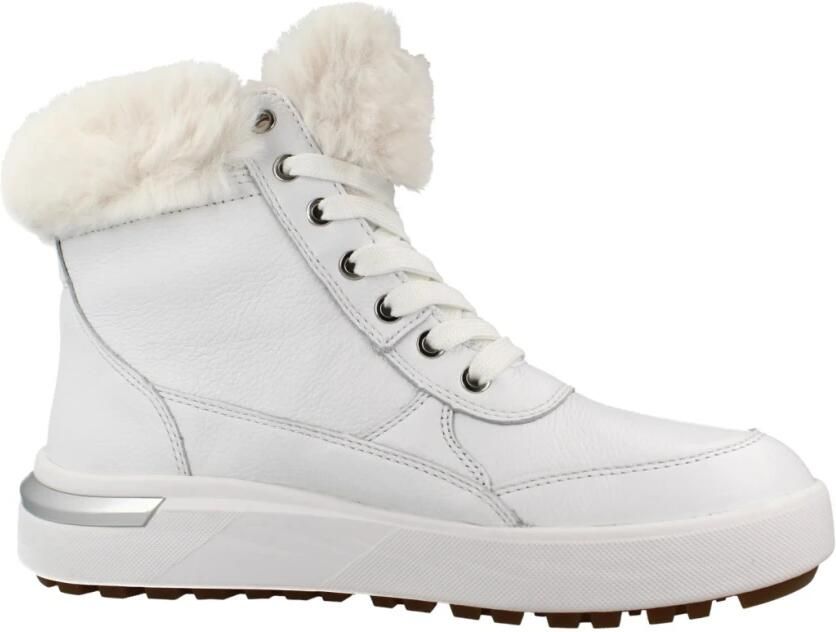 Geox Dames Leren Laarzen White