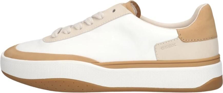 GEOX D Dynamia Sneakers Dames Leren Sneaker Wit - Foto 3