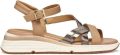 GEOX ELOWYNNE DAMES Sandalen DONKERBEIGE BEIGE - Bruin