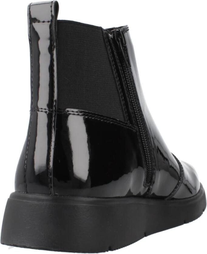 Geox Klassieke Chelsea Boots van zwart leer