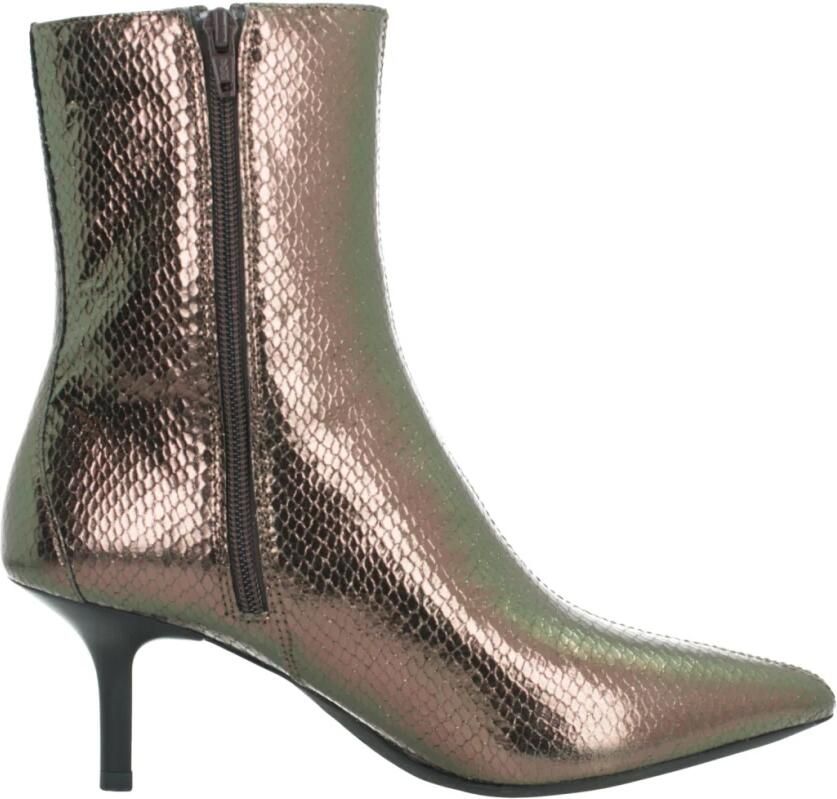 GEOX Kleopy Korte Laars Metallic Bruin