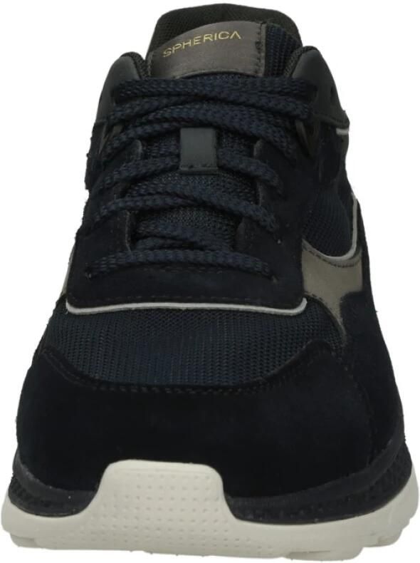 Geox Blauwe Casual Textiel Sneakers met 3cm Rubberen Zool - Foto 5