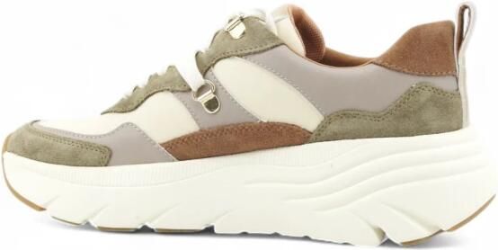 Geox Mixed Leather Bi-Material Sneakers