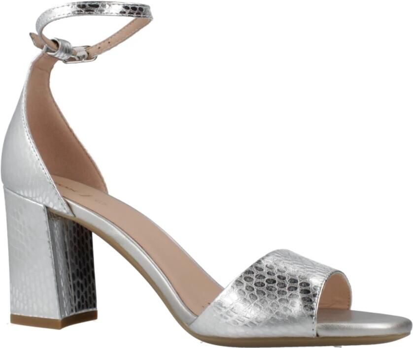 GEOX NEW ERAKLIA 80 DAMES Sandalen ZILVERKLEUR