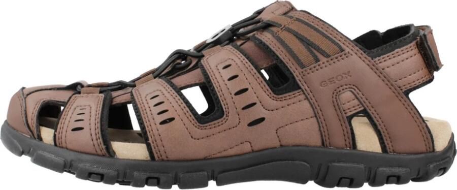Geox Sandalen UOMO SANDAL STRADA C zomerschoen klittenbandschoen outdoorsandaal met leren voetbed - Foto 3
