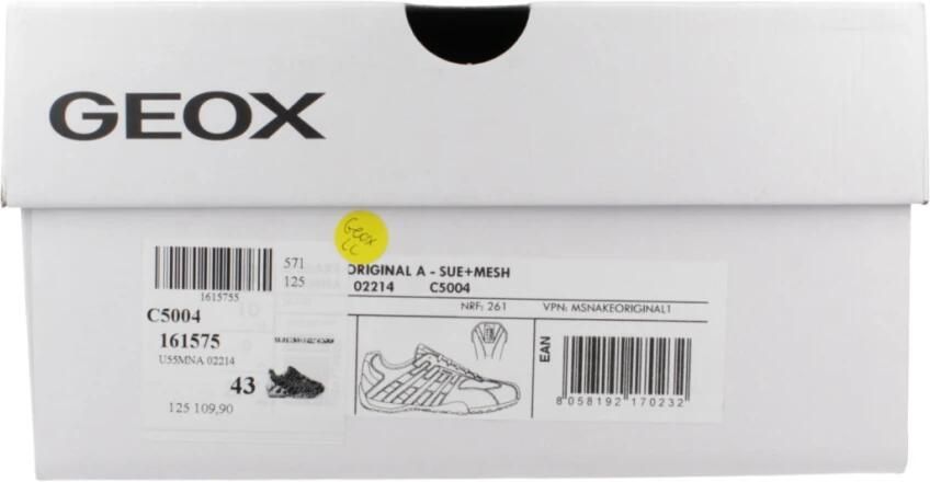 Geox Veterschoenen U SNAKE ORIGINAL veterschoen vrijetijdsschoen trekking sneaker met leren binnenzool - Foto 3