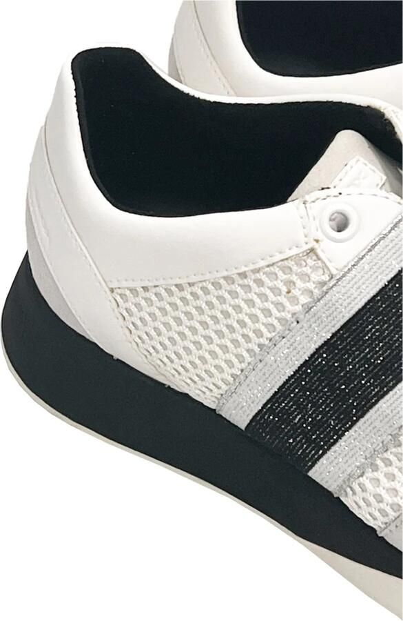 Geox Slip-On Sneakers met Metallic Details White Dames