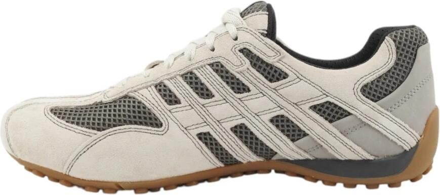 Geox Sneaker van leermix met logodetail model 'Snake' - Foto 2