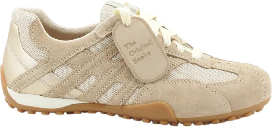 GEOX SNAKE ORIGINAL DAMES Sneakers BEIGE MELKWIT - Foto 2