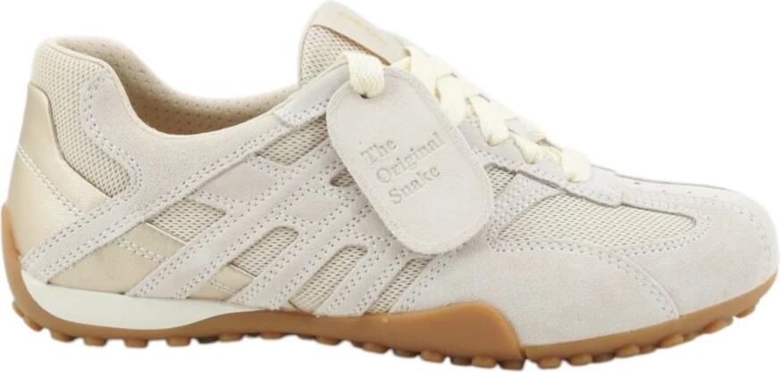 GEOX SNAKE ORIGINAL DAMES Sneakers MELKWIT LICHTBEIGE - Foto 2