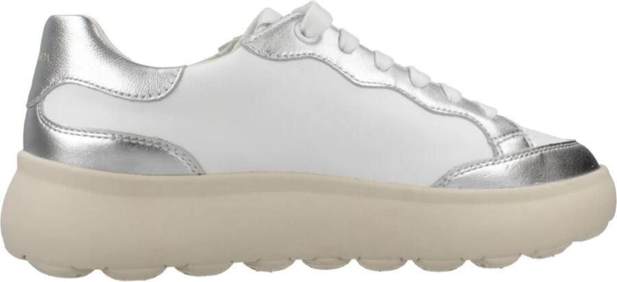 GEOX SPHERICA E DAMES Sneakers WIT ZILVER - Foto 2