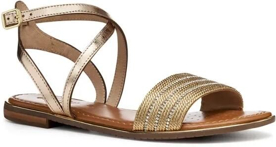 GEOX SOZY PLUS DAMES Sandalen DONKER GOUD LICHT GOUD - Foto 6