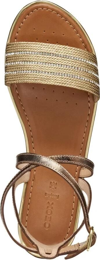 GEOX SOZY PLUS DAMES Sandalen DONKER GOUD LICHT GOUD - Foto 4