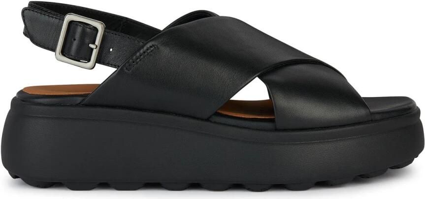 GEOX D45D4A Sandalen met hakDames Sandalen Zwart - Foto 4