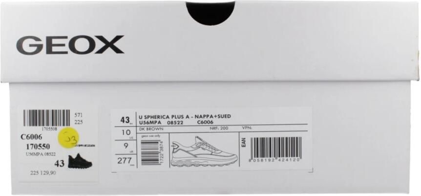 GEOX U Spherica Plus A herensneaker slip-on schoenen U56MPA 08522 bruin - Foto 14