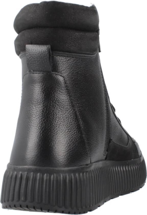 Geox Stijlvolle Lace-up Laarzen in Grijs